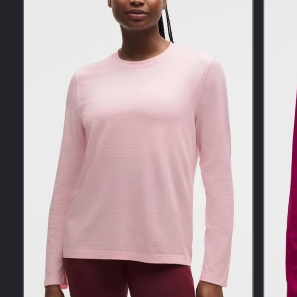 Lululemon Swiftly Tech Long Sleeve Relaxed 2.0 - Pink - Picture 4 of 5
